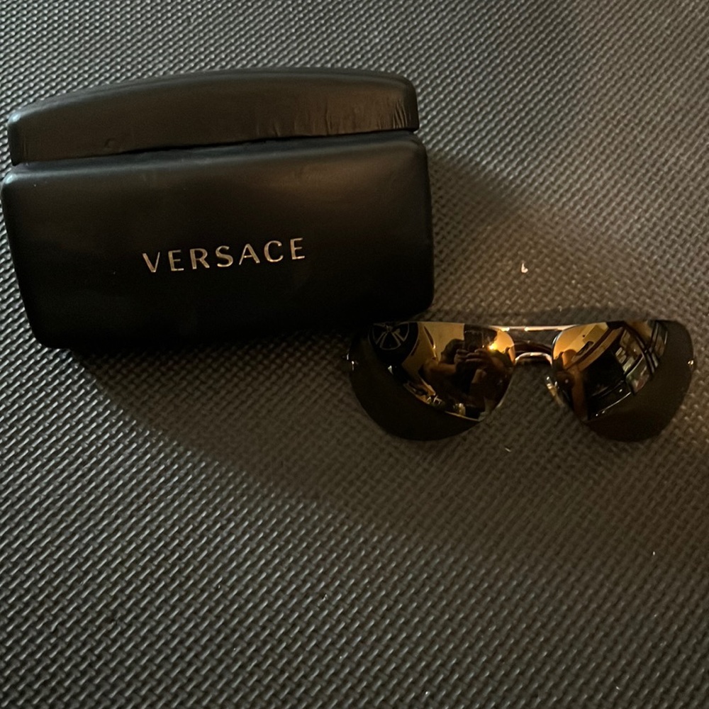 Authentic Versace glasses gold lenses